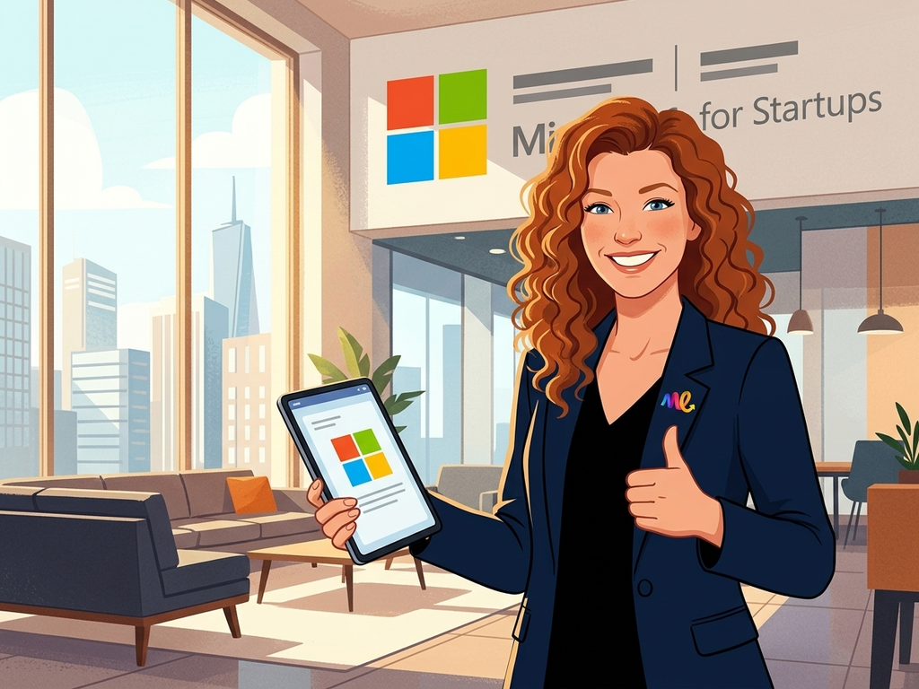 شعار Microsoft لمرحلة Microsoft for Startups