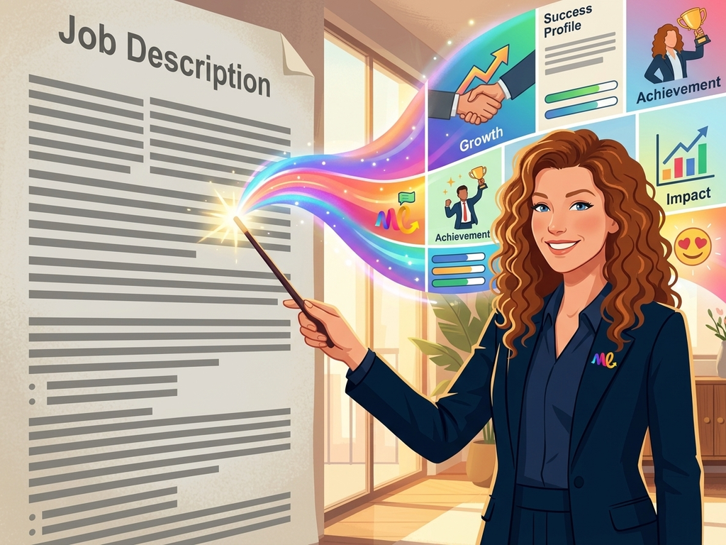 أرسل وصفًا وظيفيًا.
Meg تحوّله.