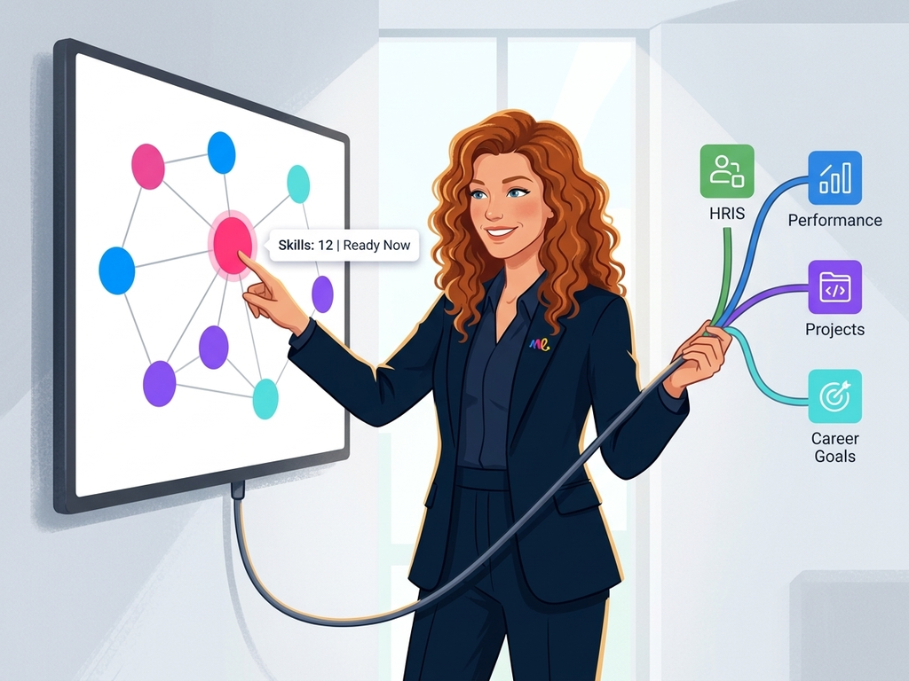 أنشئ رسمًا بيانيًا للمواهب الداخلية