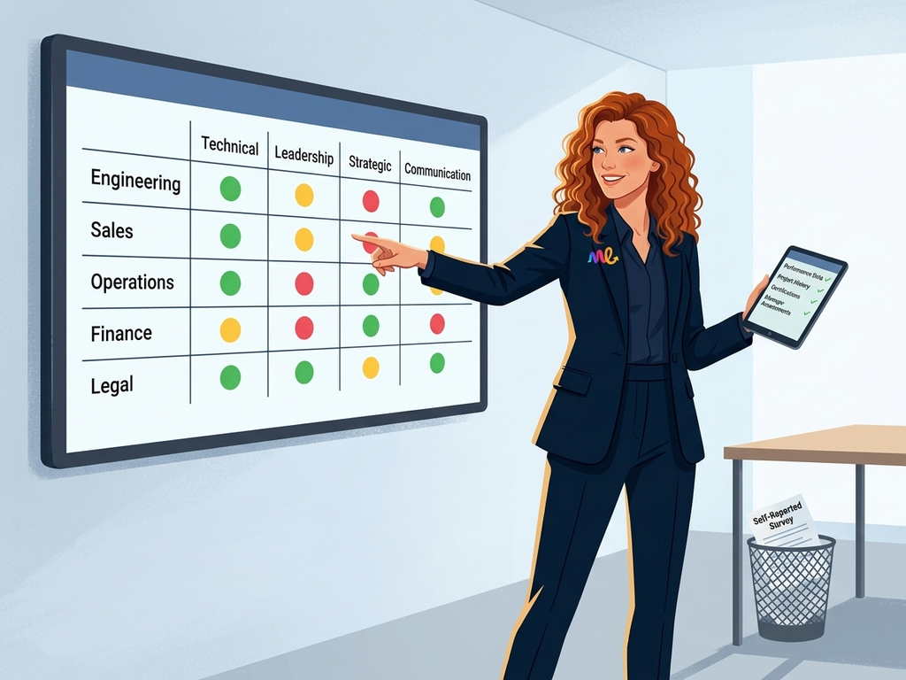 ارسم خريطة المهارات عبر المؤسسة