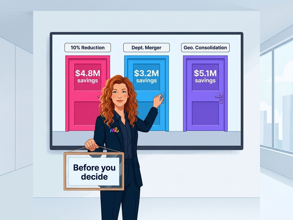 نمذجة سيناريوهات إعادة الهيكلة